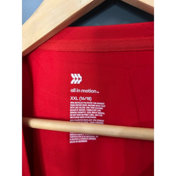 NEW Boys' Long Sleeve UPF 50+ T-Shirt - All in Motion Red XXL - Picture 5 of 7